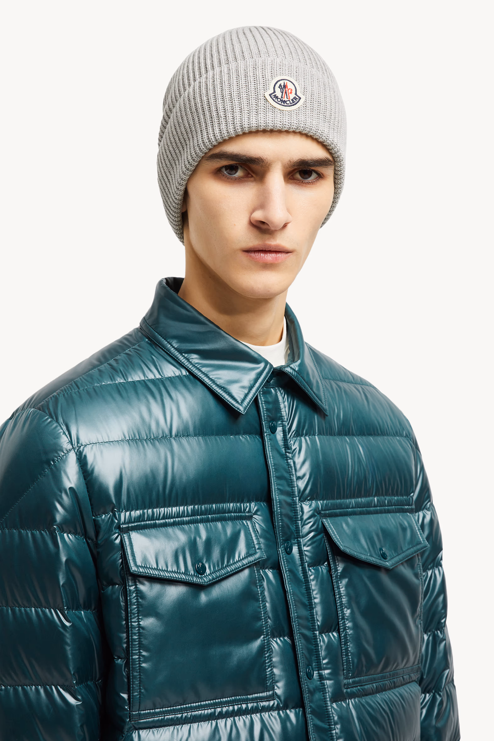 Gorro de algodón Hombre Gris Moncler 2